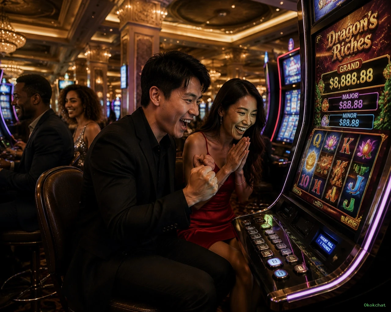 Slots Okokchat - Sweet Bonanza e caça-níqueis populares
