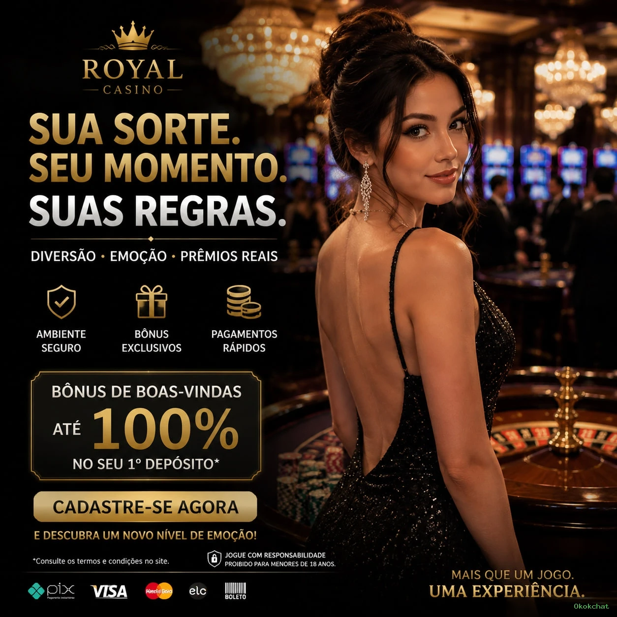 Slots com prêmios Okokchat